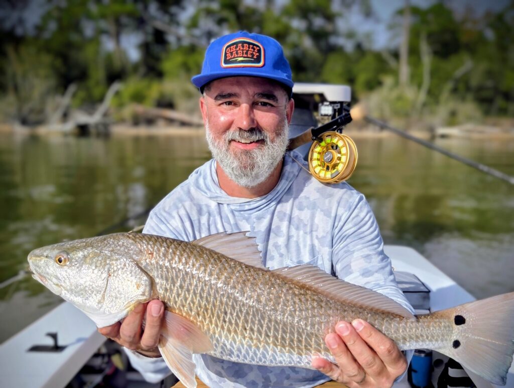 Catch and release fly fishing moment with Fly Ventures guide
